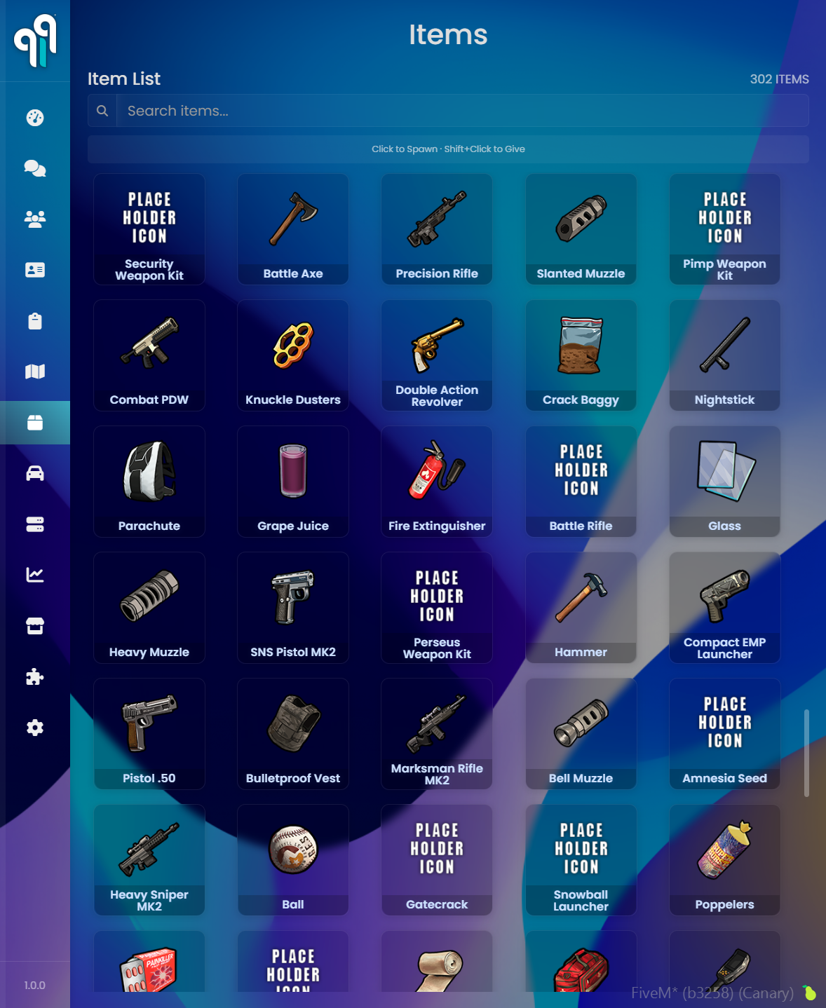 919ADMIN PRO items